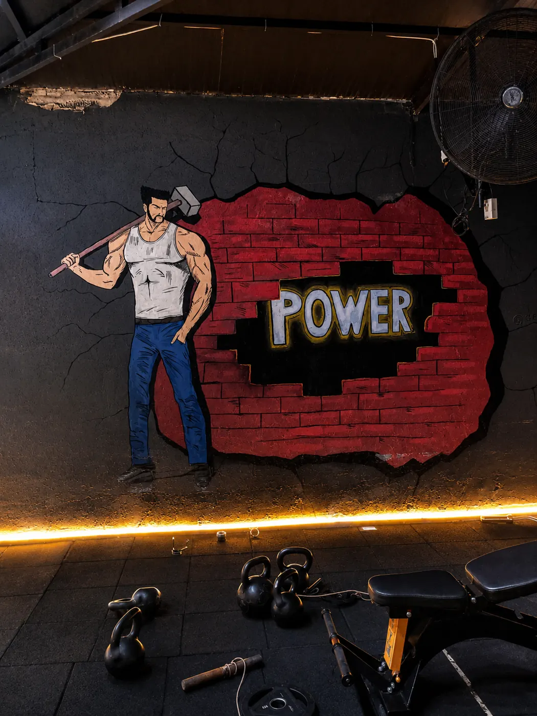 “Power” duvar resmi — YÇFİT Nizip